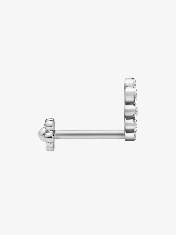 MARIA TASH 18K White Gold Demi Eternity Diamond Earring | Browns Fine Earrings