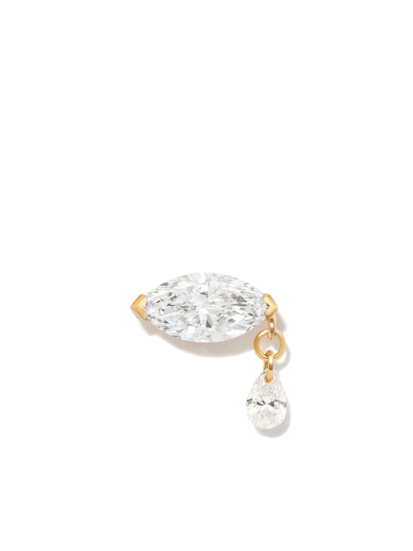 MARIA TASH 18K Yellow Gold Teardrop Marquise Diamond Earring | Browns Fine Earrings