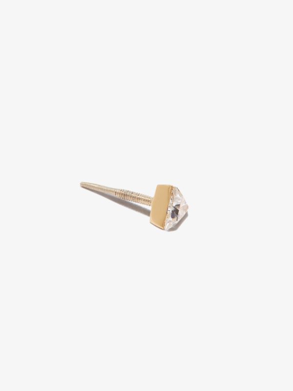 MARIA TASH 18K Yellow Gold Triangle Diamond Earring | Browns Fine Earrings