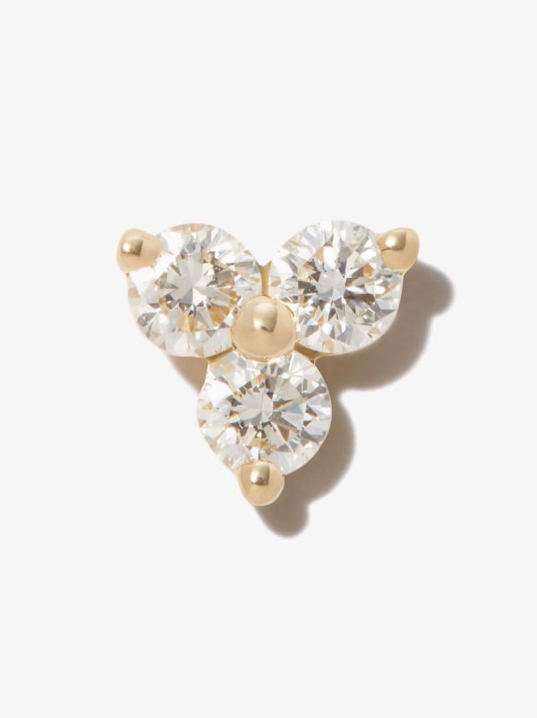 MARIA TASH 18K Yellow Gold Trinity Diamond Earring | Browns Fine Earrings