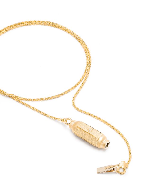 Marie Lichtenberg 18K Yellow Gold Micro Coco Diamond Locket Necklace | Browns Fine Necklaces