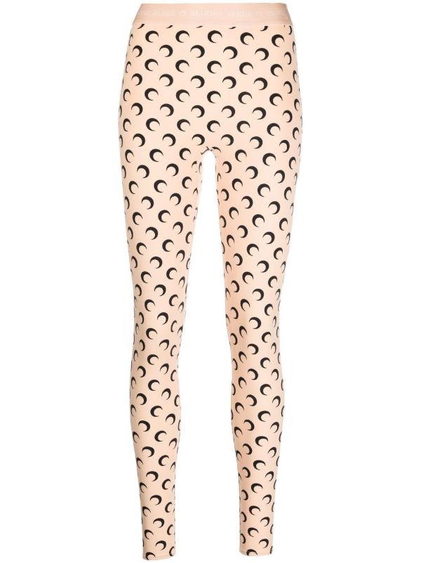 Marine Serre Fuseaux crescent moon print leggings | Browns Leggings