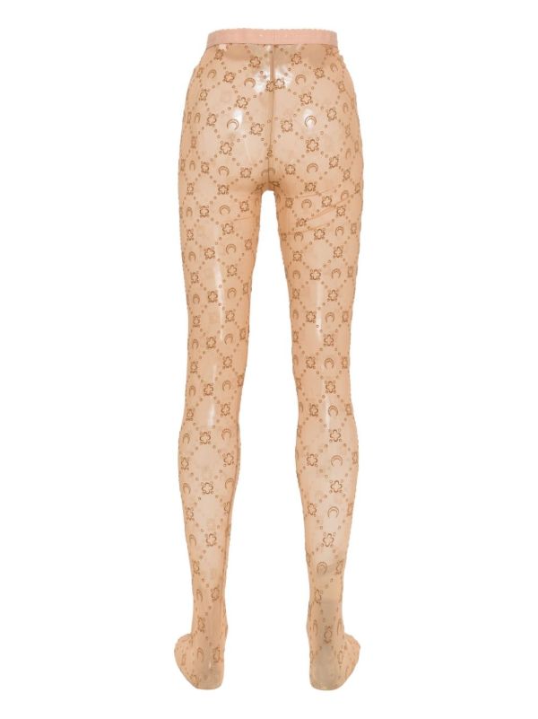 Marine Serre Moonogram Mesh Tights | Browns Pantyhose & Stockings