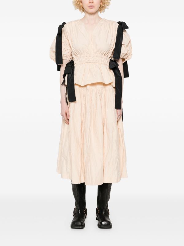 Marques'Almeida Wrinkled Midi Skirt | Browns A-Line Skirts