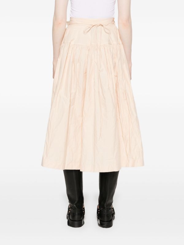 Marques'Almeida Wrinkled Midi Skirt | Browns A-Line Skirts