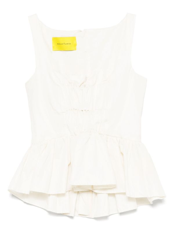 Marques'Almeida Wrinkled Top | Browns Vests & Tank Tops