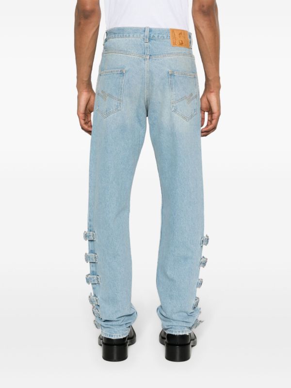 Martine Rose Buckle Jeans | Browns Regular & Straight-Leg Jeans