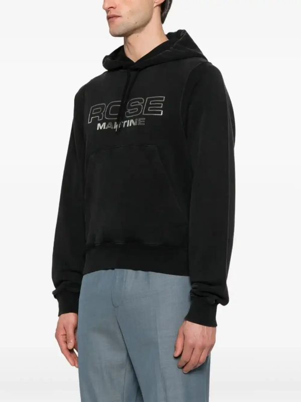 Martine Rose Logo-print Hoodie | Browns Hoodies
