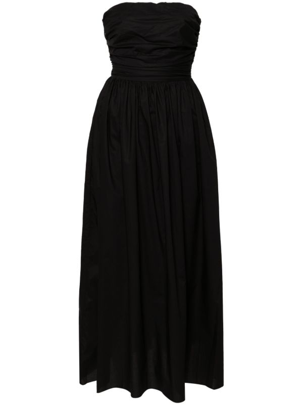 Matteau black lace-up organic cotton dress | Browns Day Dresses