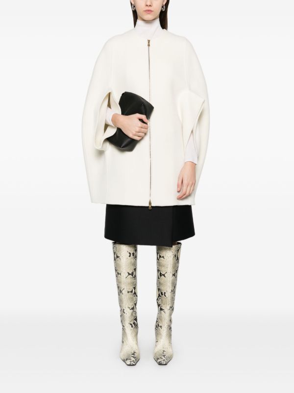 Max Mara White Placido Coat | Browns Single Breasted Coats