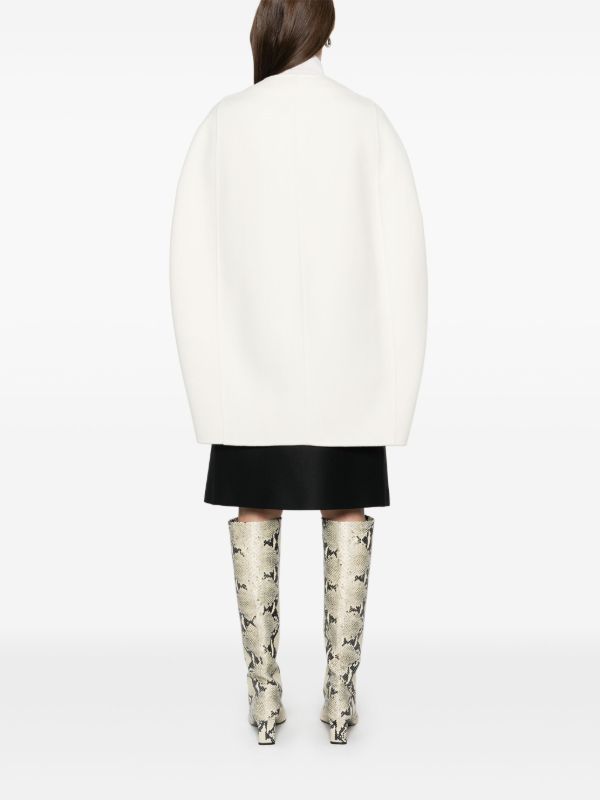 Max Mara White Placido Coat | Browns Single Breasted Coats