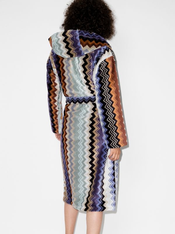 Missoni Home Giacomo Hooded Cotton Robe | Browns Dressing Gowns & Robes