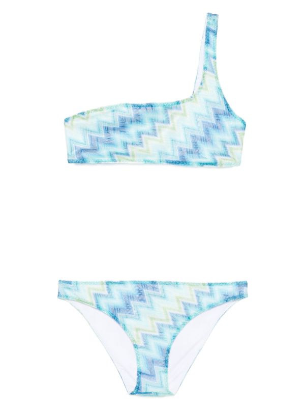 Missoni one-shoulder bikini set | Browns Bikinis