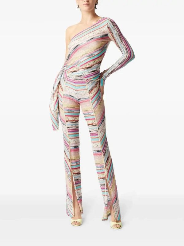 Missoni Pink One-Shoulder Top | Browns T-Shirts & Jersey Shirts