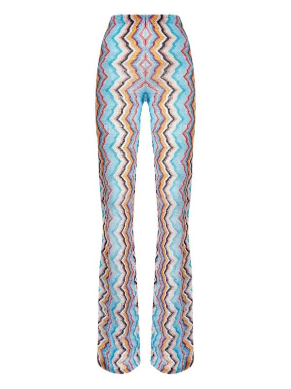 Missoni zigzag-pattern trousers | Browns High Waisted Pants