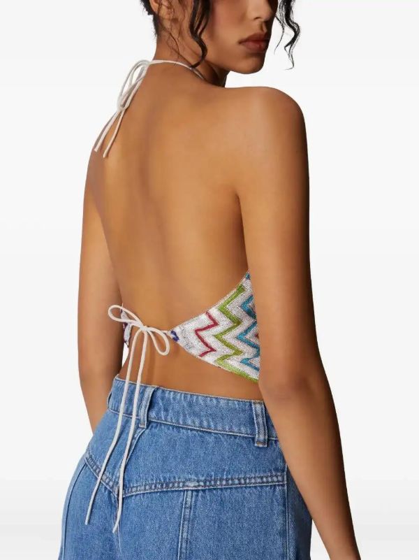 Missoni Zigzag-woven Top | Browns Vests & Tank Tops