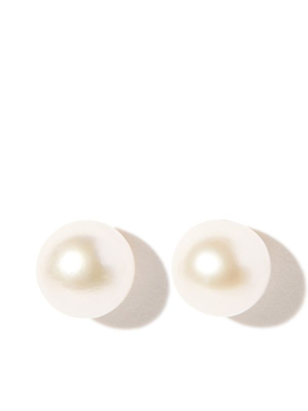Mizuki 14K Yellow Gold Pearl Stud Earrings | Browns Fine Earrings