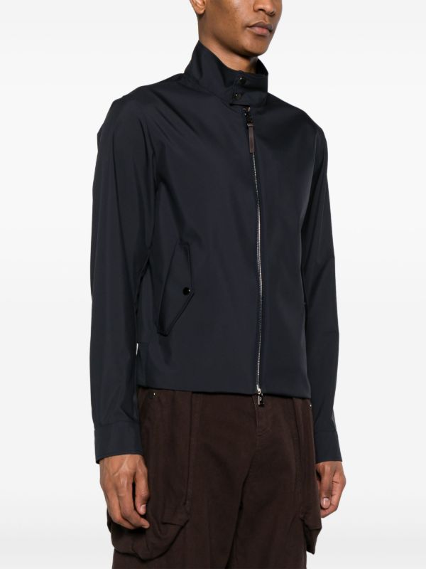 Moncler Blue Chaberton Logo-Patch Jacket | Browns Lightweight Jackets