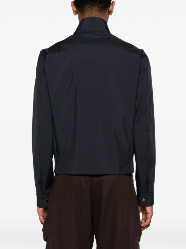 Moncler Blue Chaberton Logo-Patch Jacket | Browns Lightweight Jackets