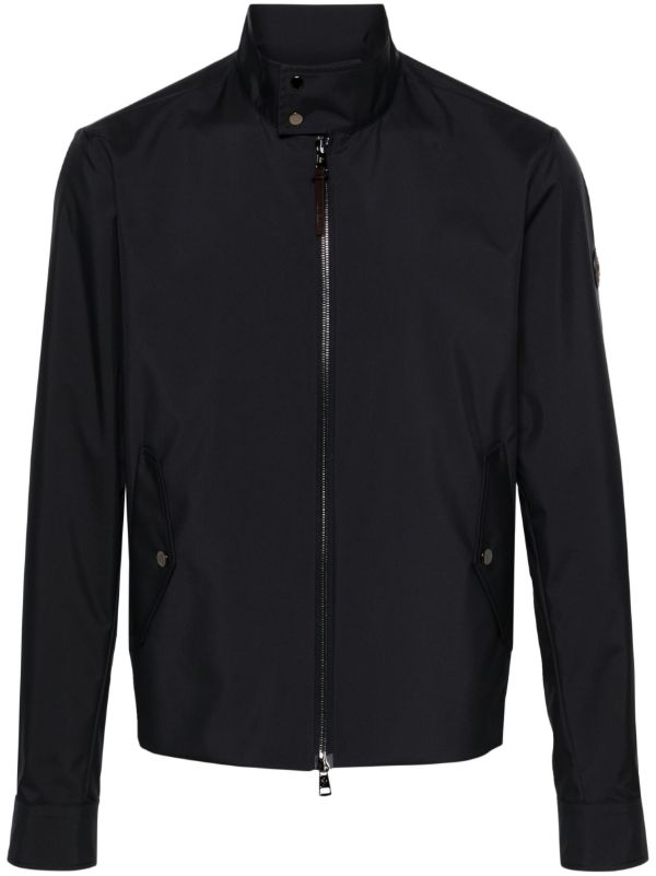 Moncler Blue Chaberton Logo-Patch Jacket | Browns Lightweight Jackets