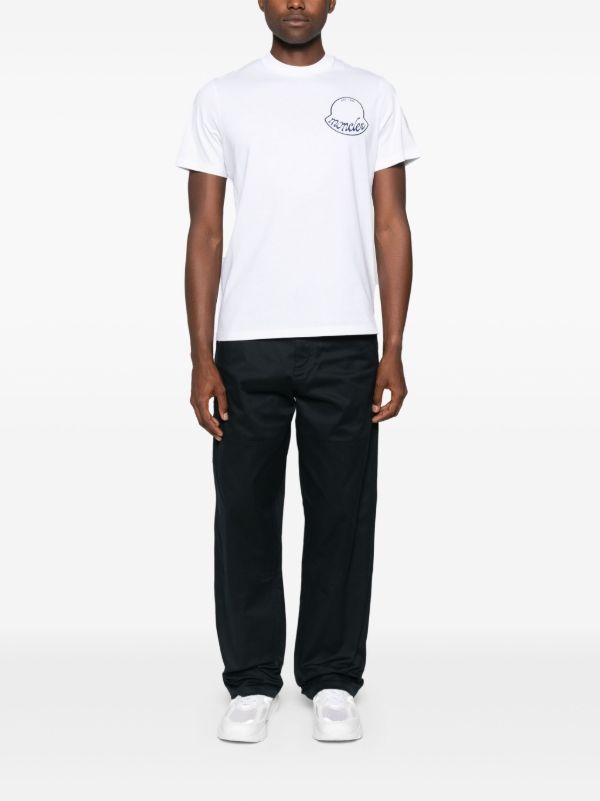 Moncler Crest Logo-print T-shirt | Browns T-Shirts