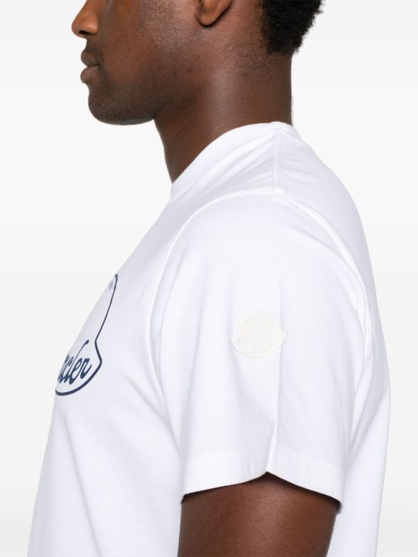 Moncler Crest Logo-print T-shirt | Browns T-Shirts