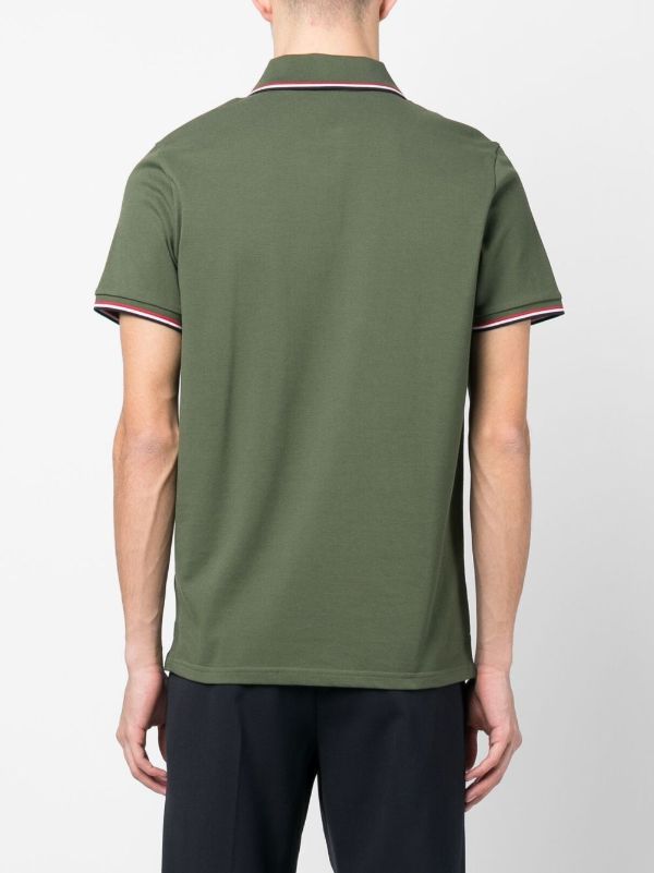 Moncler Logo-Patch Polo Shirt | Browns Polo Shirts