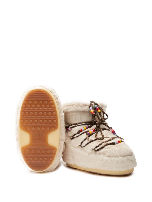 Moon Boot Neutral Icon Low Faux-Fur Boots | Browns Boots