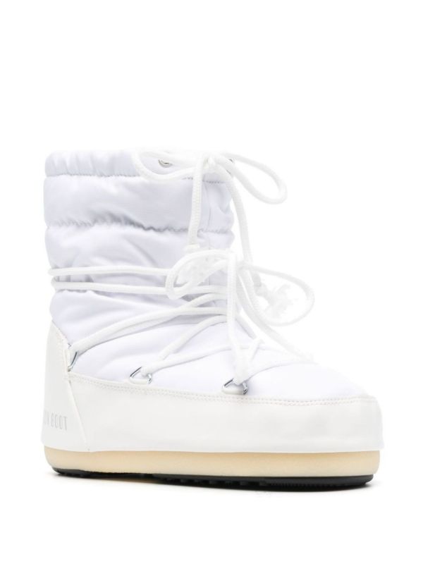 Moon Boot White Icon Light Low Nylon Boots | Browns Ski Footwear