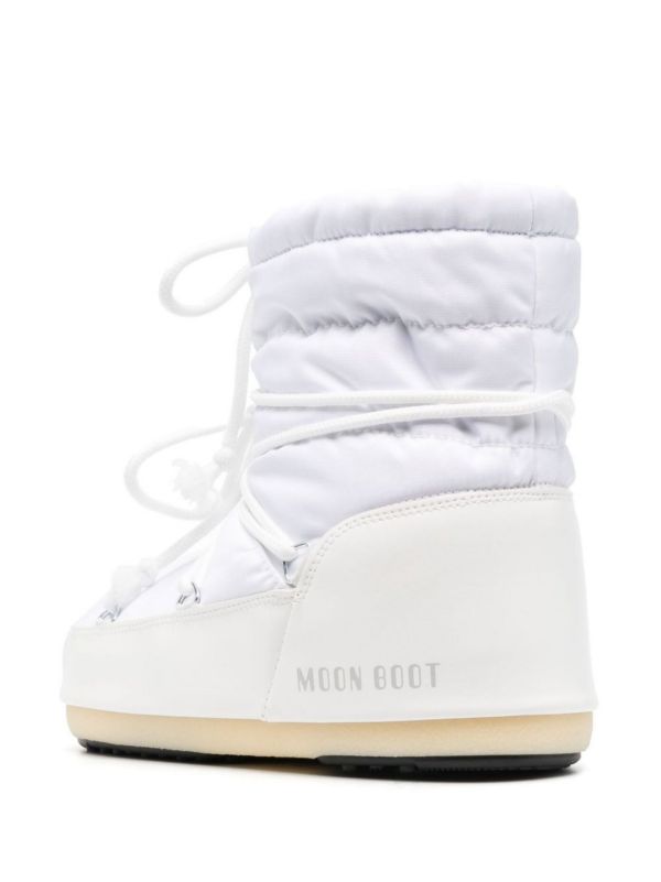 Moon Boot White Icon Light Low Nylon Boots | Browns Ski Footwear