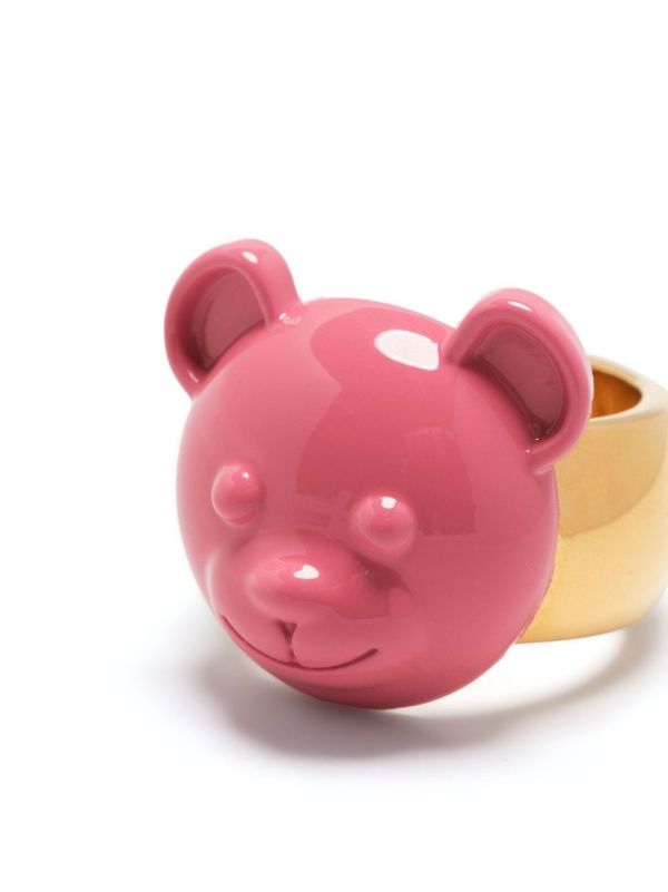 Moschino Teddy Bear Cocktail Ring | Browns Rings