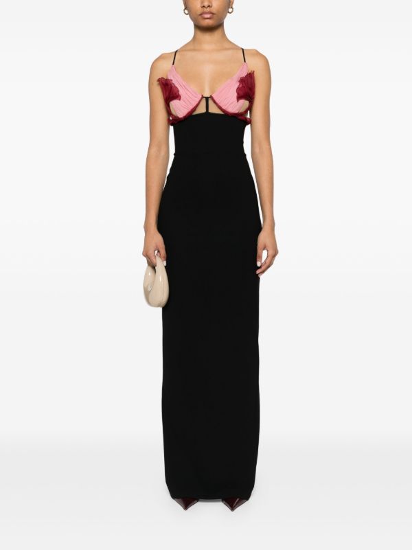 Nensi Dojaka Evie Petal Maxi Dress | Browns Cocktail & Party Dresses