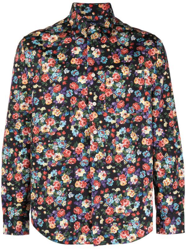 NOAH NY x The Cure Black Floral-Print Shirt | Browns Shirts