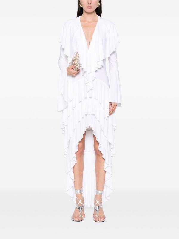 Norma Kamali Asymmetric Long-sleeve Dress | Browns Cocktail & Party Dresses