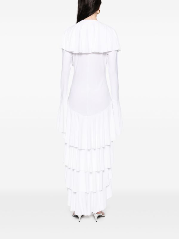 Norma Kamali Asymmetric Long-sleeve Dress | Browns Cocktail & Party Dresses