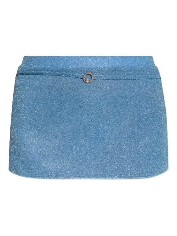 Oséree glitter-detailing mini skirt | Browns Fitted Skirts