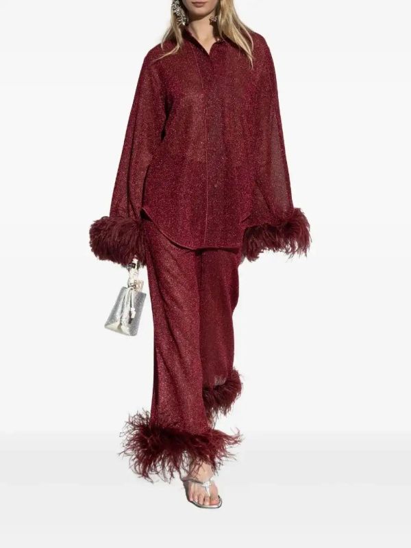 Oséree Plumage Trousers | Browns Straight-Leg Pants