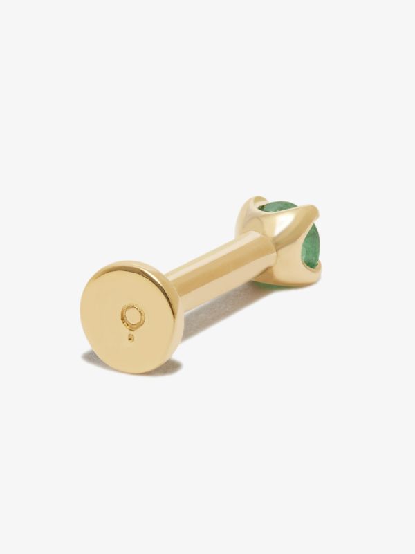 Otiumberg 14K Yellow Gold Emerald Single Stud Earring | Browns Fine Earrings