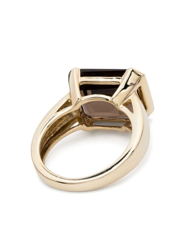 Otiumberg 9K Yellow Gold Domino Quartz Ring | Browns Fine Rings