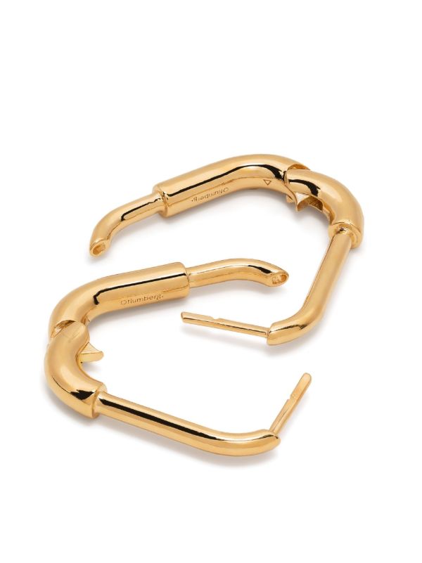 Otiumberg Gold Vermeil Large Staple Hoop Earrings | Browns Fine Earrings
