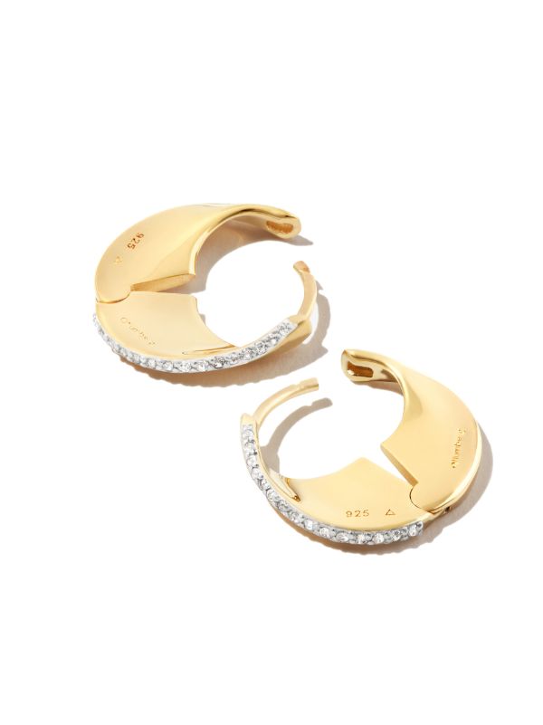 Otiumberg Yellow Gold Vermeil Siren Topaz Hoop Earrings | Browns Earrings