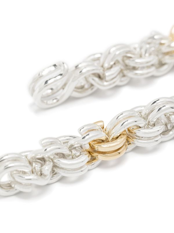 OUIE 14K Yellow Gold And Sterling Silver Keyring Bracelet | Browns Bracelets