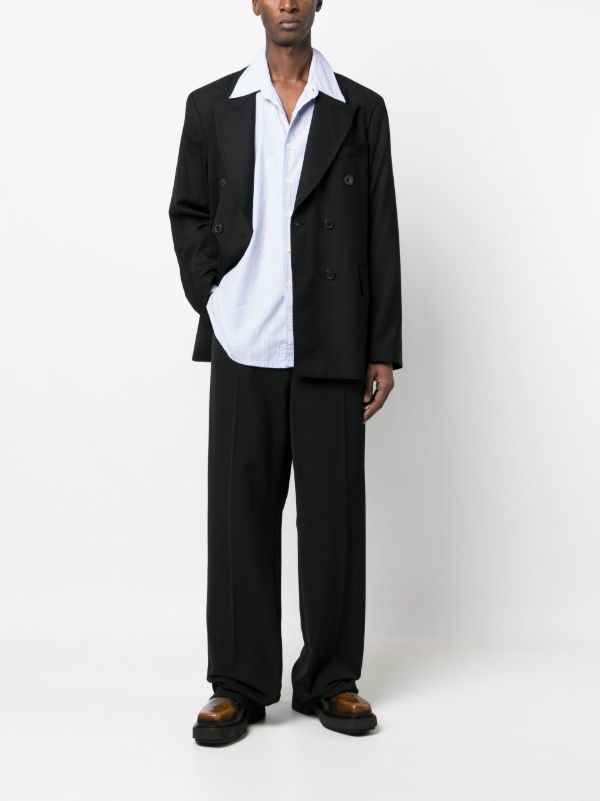 OUR LEGACY Black Unconstructed Double-Breasted Blazer | Browns Blazers