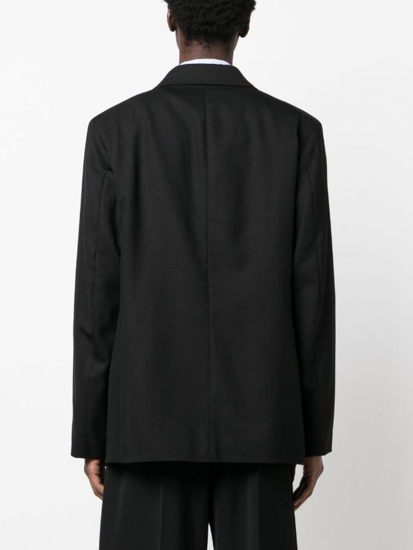 OUR LEGACY Black Unconstructed Double-Breasted Blazer | Browns Blazers