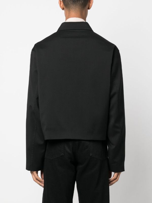 OUR LEGACY Black Zip-Up Virgin Wool Jacket | Browns Shirt Jackets