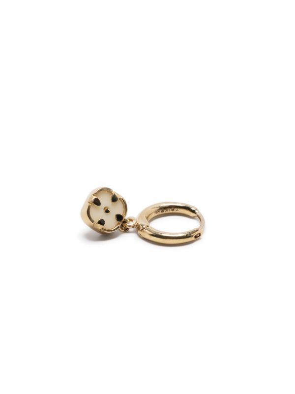 Pascale Monvoisin 9K Yellow Gold Pierrot Diamond Hoop Earring | Browns Fine Earrings