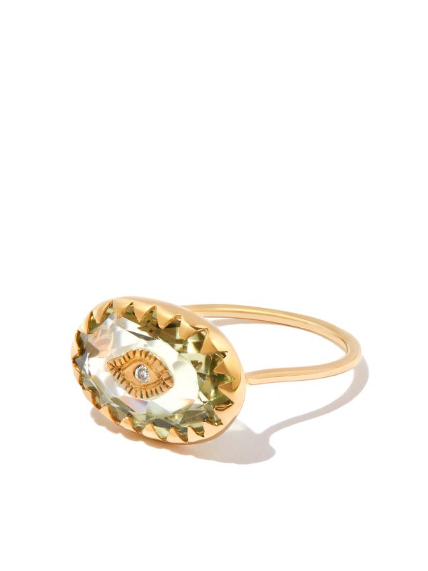 Pascale Monvoisin 9K Yellow Gold Squad Amethyst Diamond Ring | Browns Fine Rings