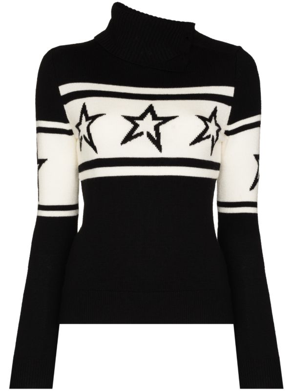 Perfect Moment black Chopper merino-wool sweater | Browns Ski Tops