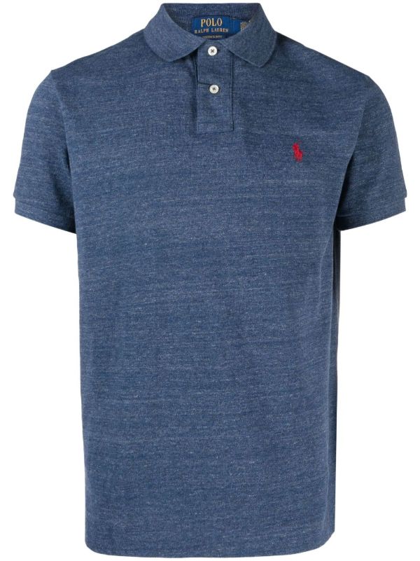 Polo Ralph Lauren Blue Pony Cotton Polo Shirt | Browns Polo Shirts