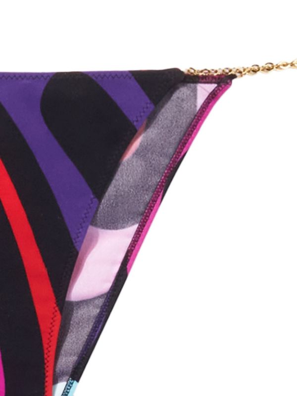 PUCCI Black Marmo Print Bikini Bottoms | Browns Bikinis